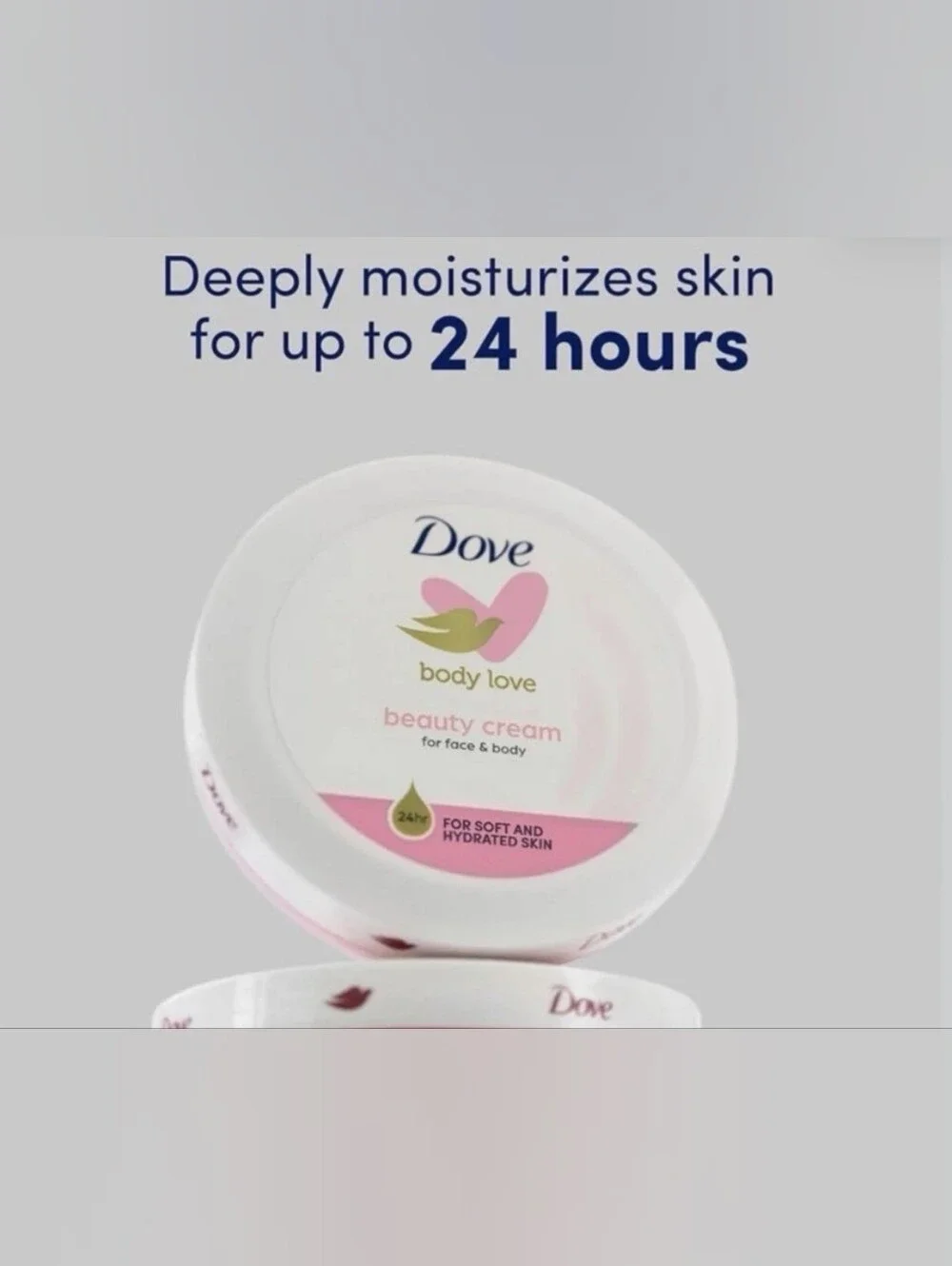 Case Of 12 Dove Nourishing Body Care Face Hand and Body Beauty Cream 2.53oz